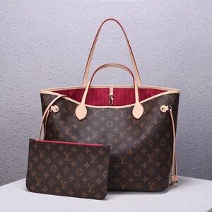 🎄Louis Vuitton NEVERFULL MM Monogram Cherry with Pouch